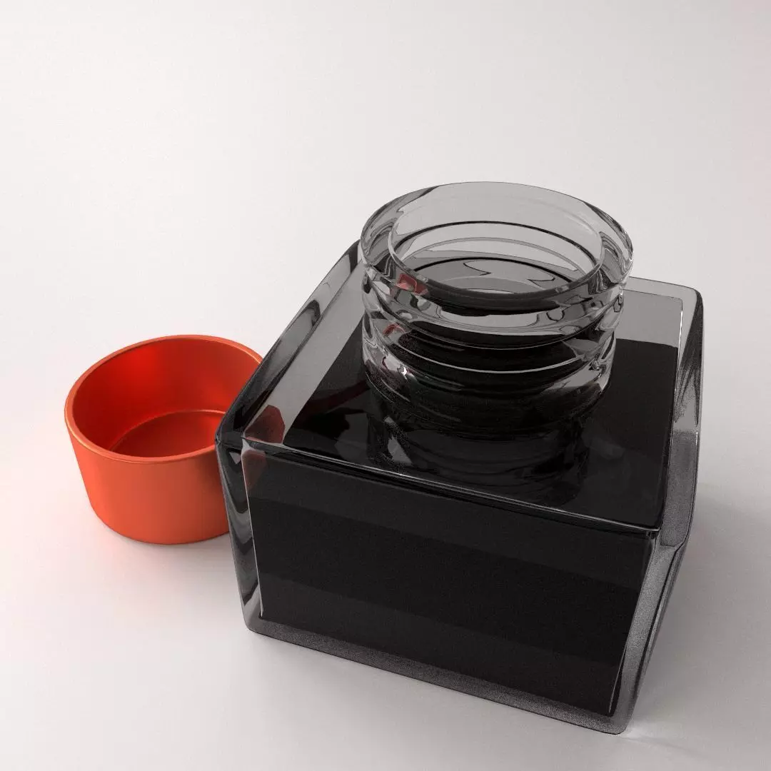 Ink Bottle 3D model_0
