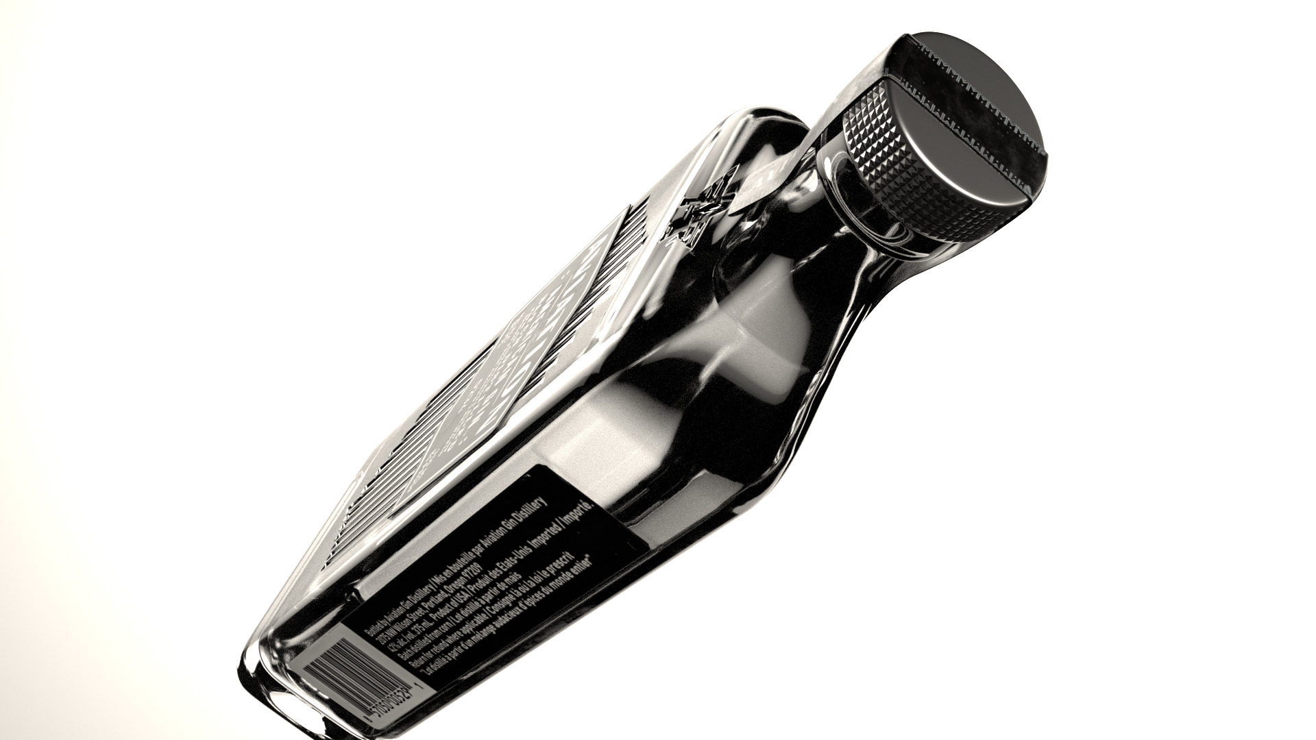 66 Alcohol Bottles Full Collection Low-poly 3D model_16