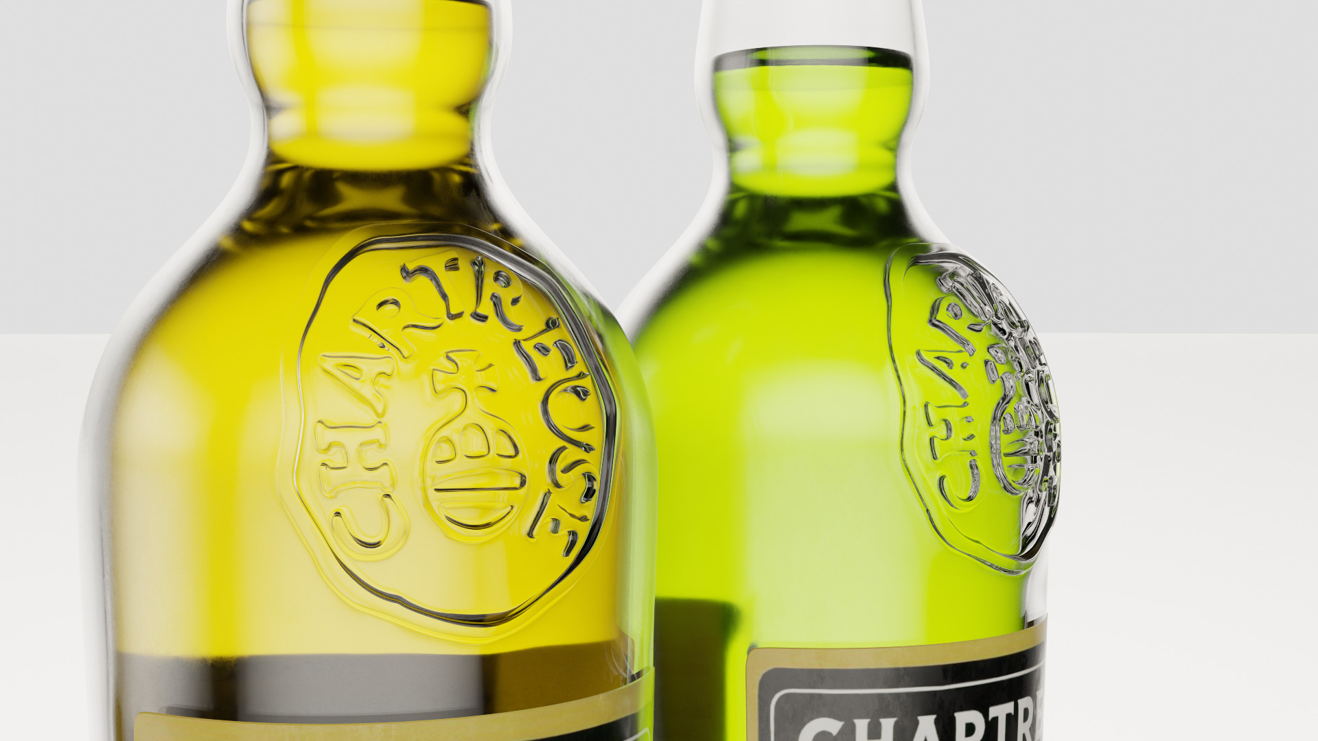 66 Alcohol Bottles Full Collection Low-poly 3D model_5