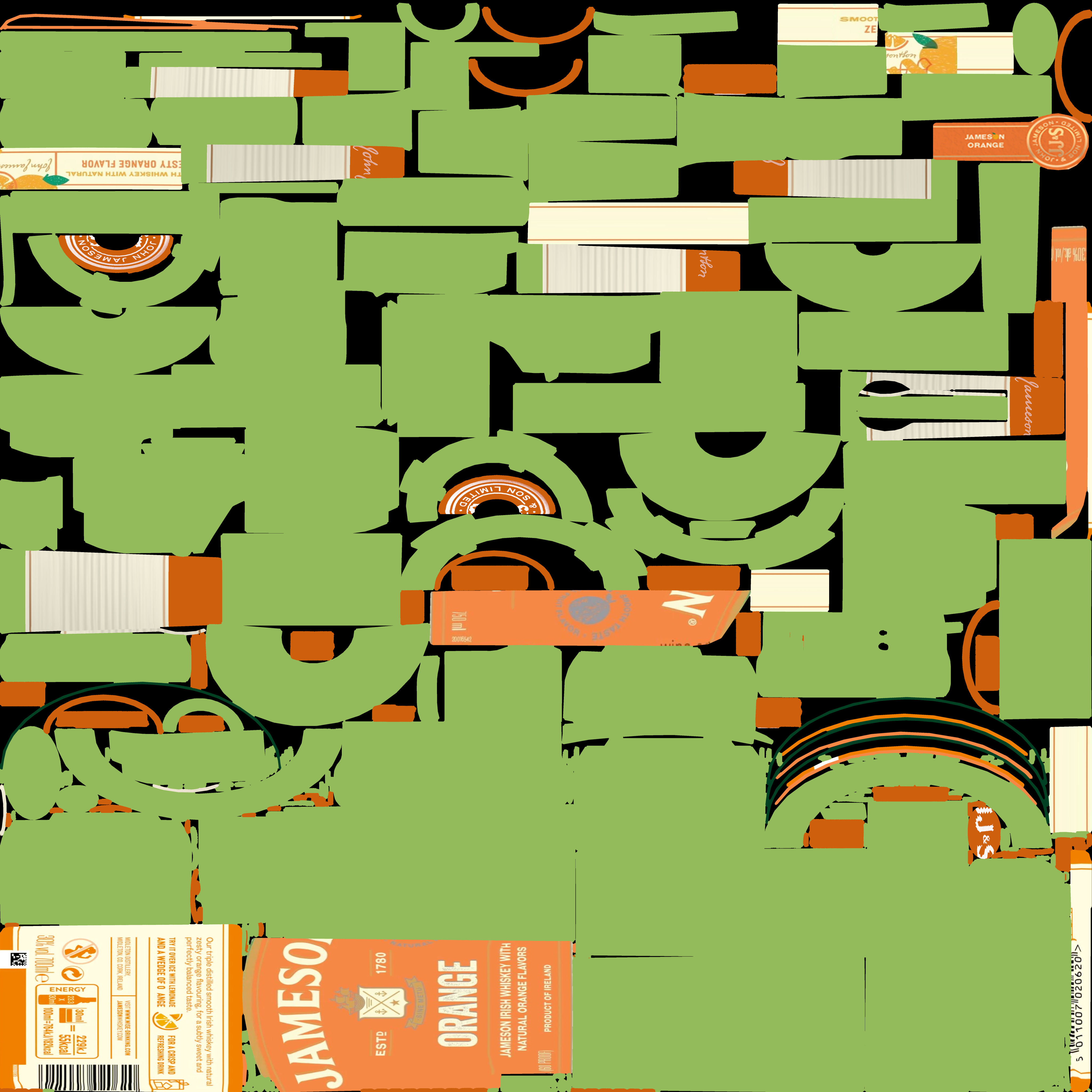 66 Alcohol Bottles Full Collection Low-poly 3D model_23