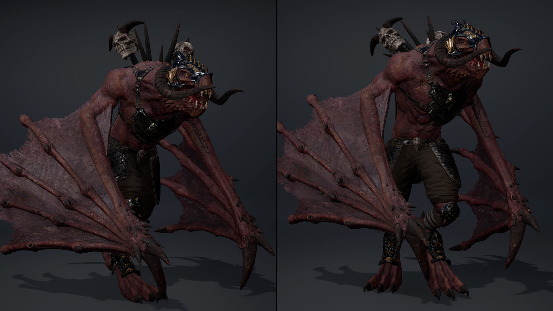 Ghost Spearman Wing2 Low-poly 3D model_10