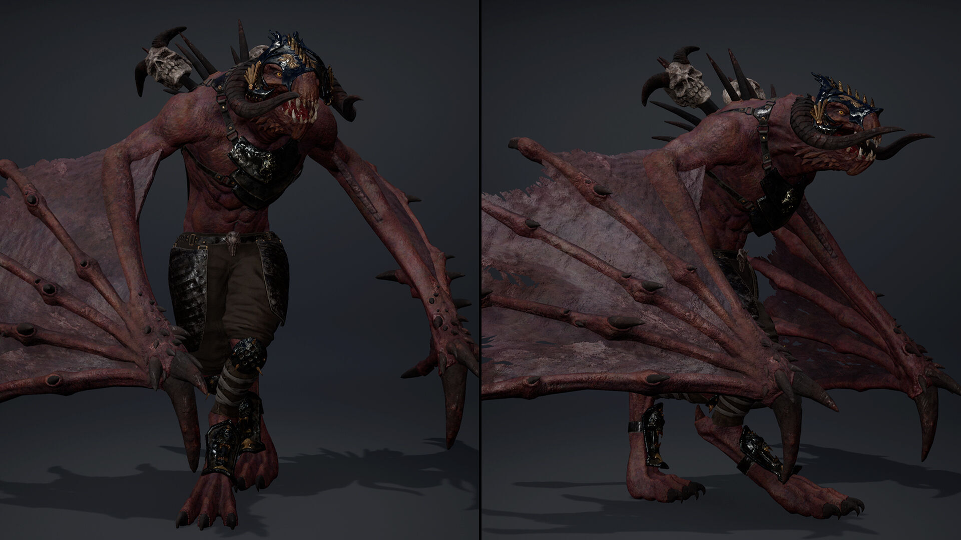 Ghost Spearman Wing2 Low-poly 3D model_13