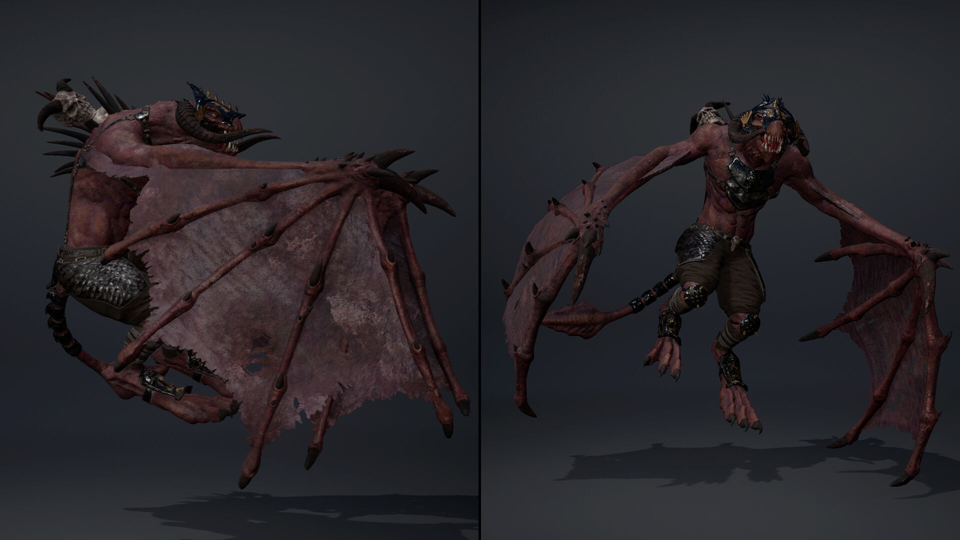 Ghost Spearman Wing2 Low-poly 3D model_6