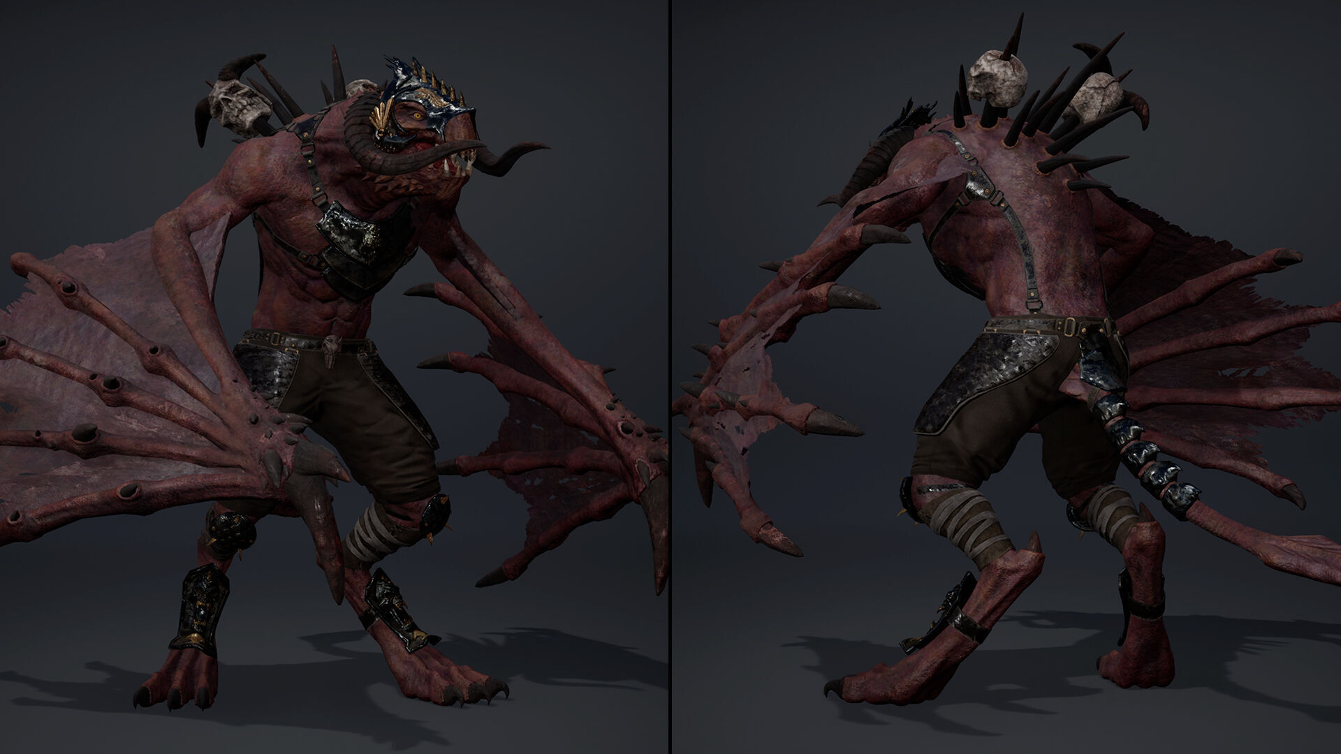 Ghost Spearman Wing2 Low-poly 3D model_5