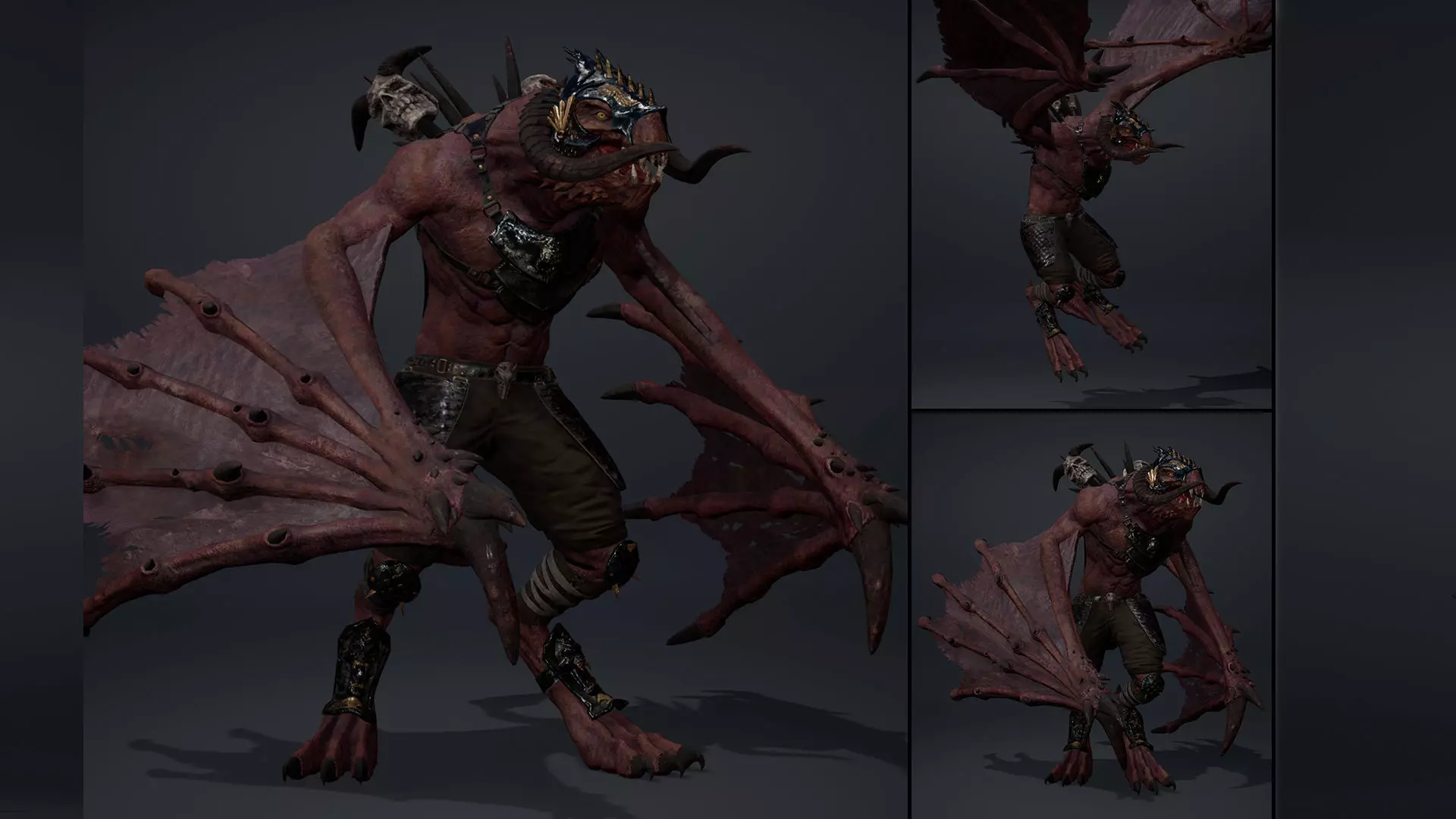 Ghost Spearman Wing2 Low-poly 3D model_0