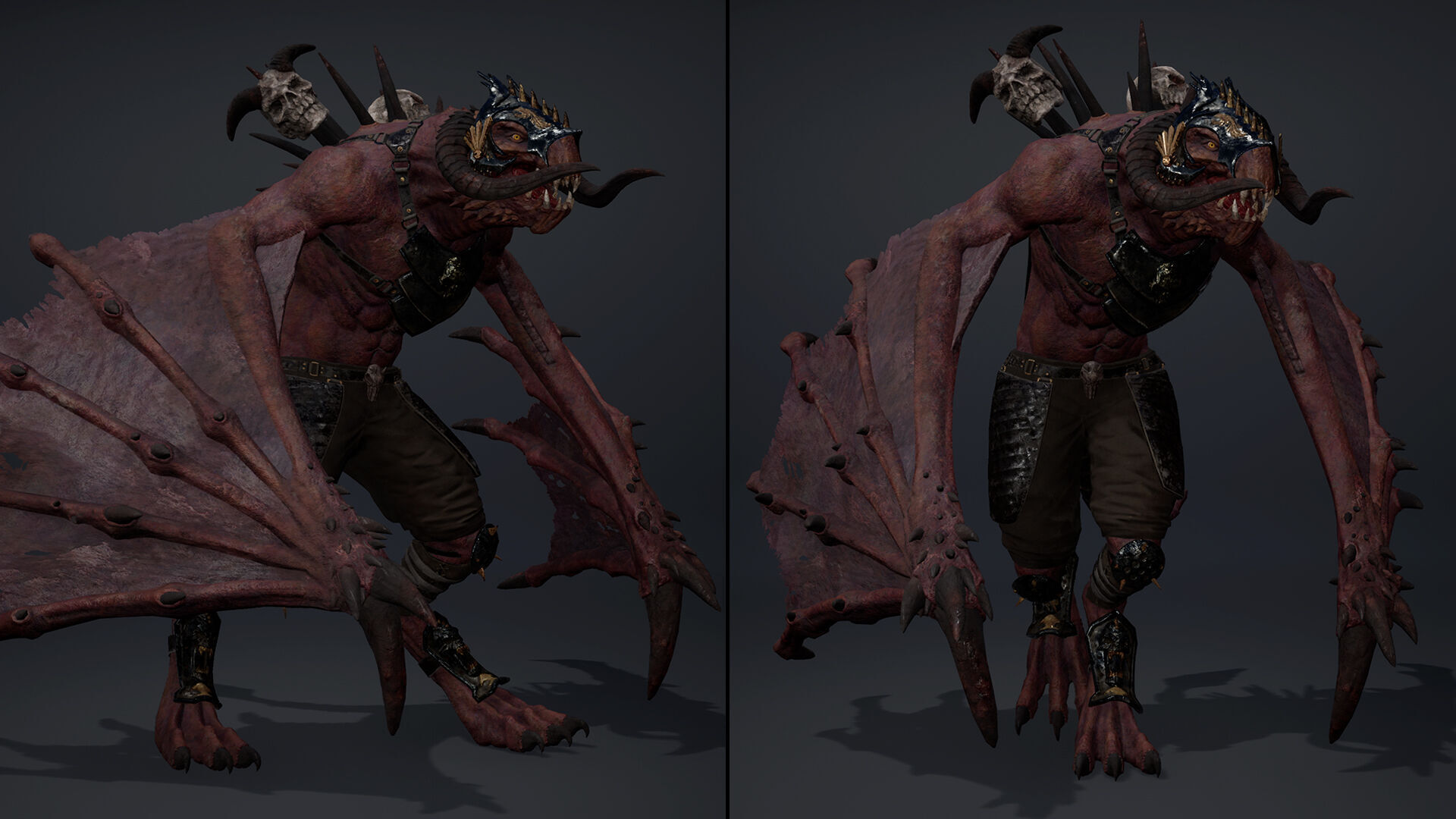 Ghost Spearman Wing2 Low-poly 3D model_7