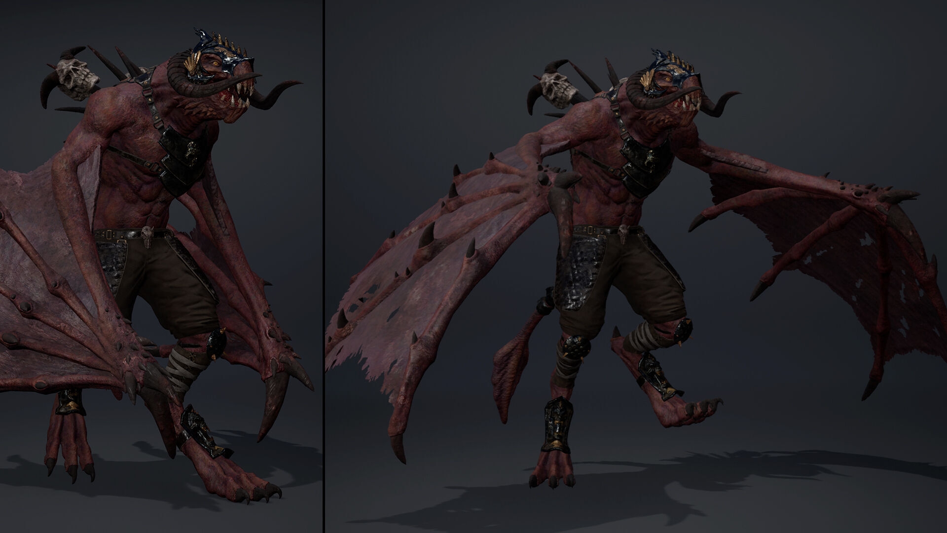 Ghost Spearman Wing2 Low-poly 3D model_9