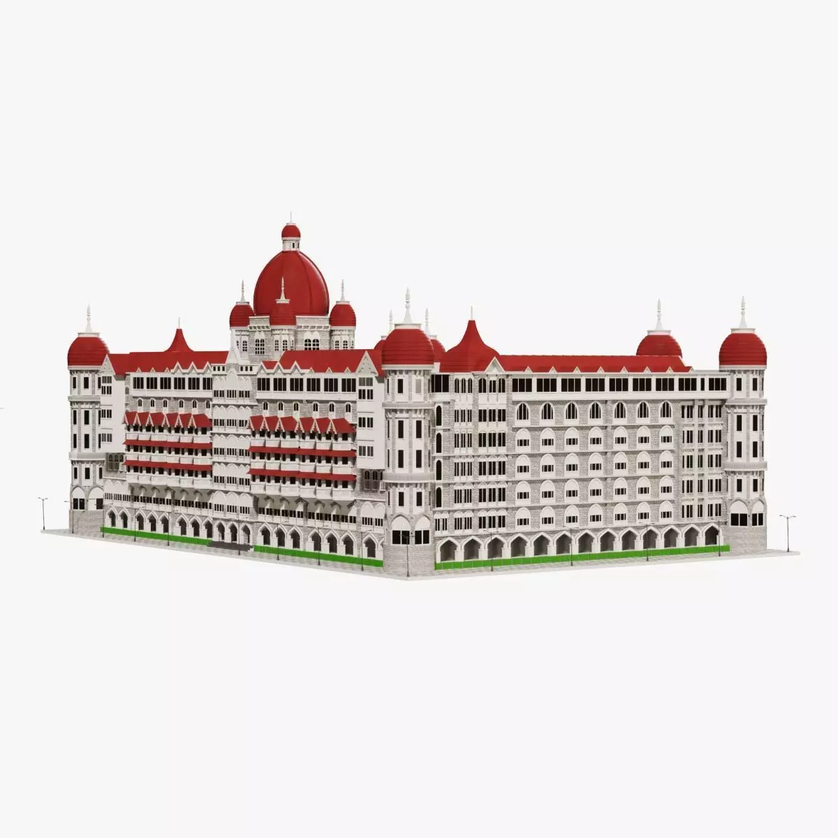Taj Palace Hotel Mumbai 3D model_0