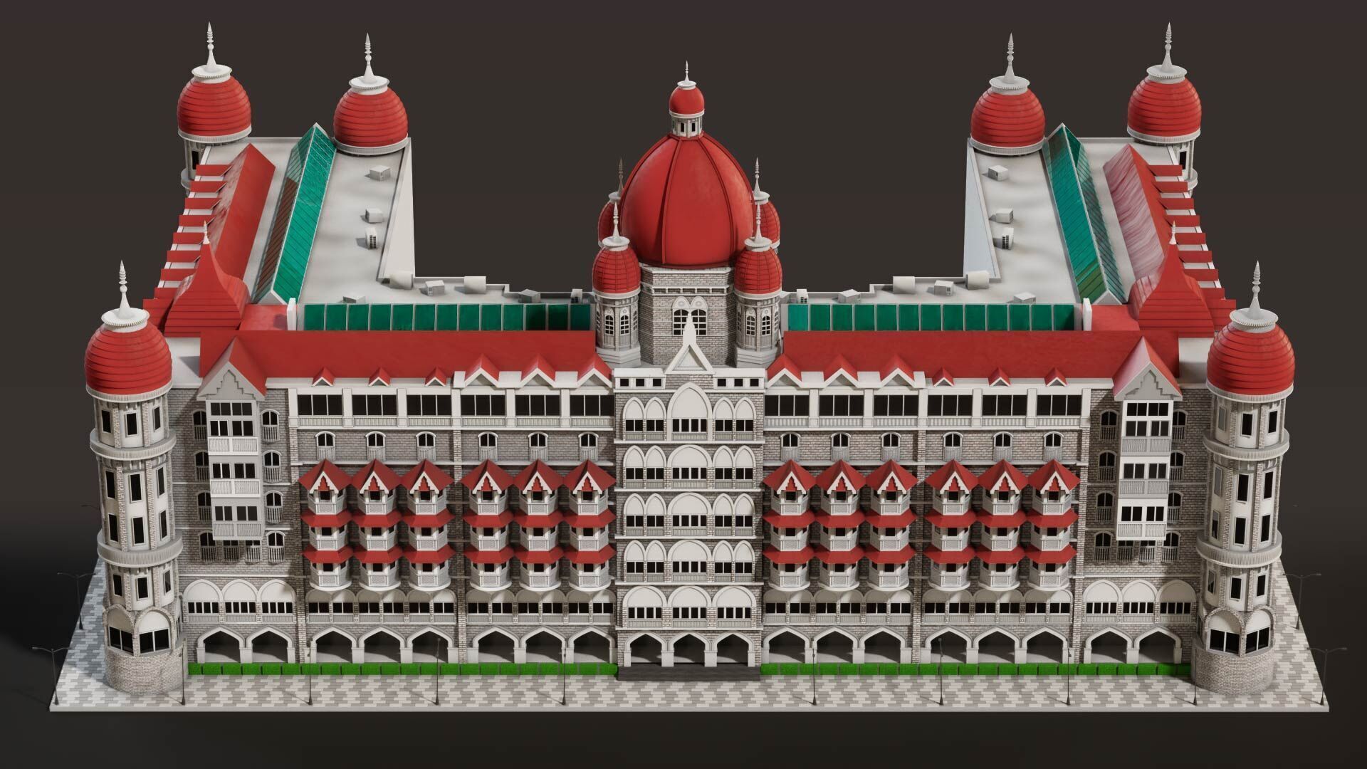 Taj Palace Hotel Mumbai 3D model_8