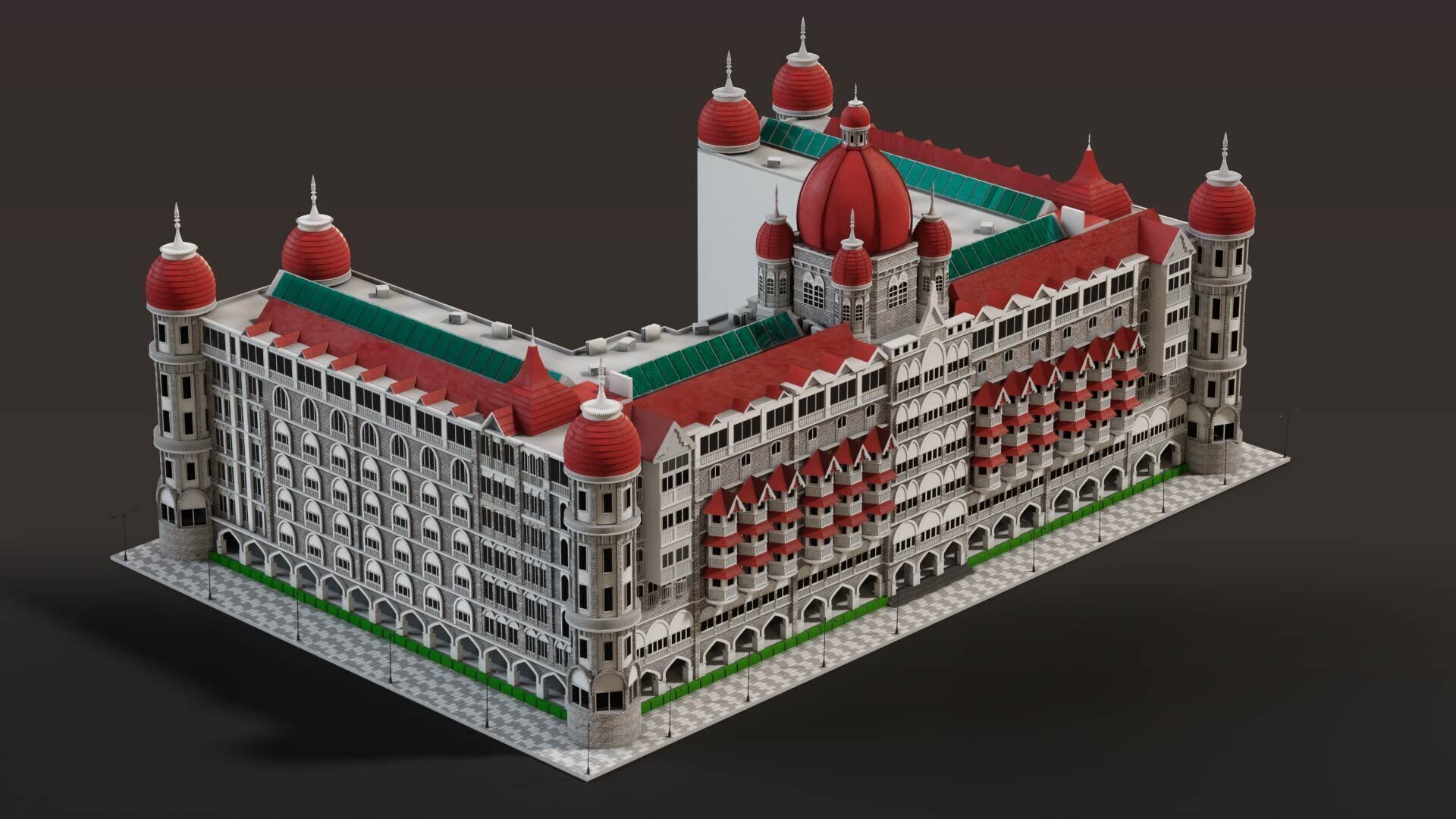 Taj Palace Hotel Mumbai 3D model_9