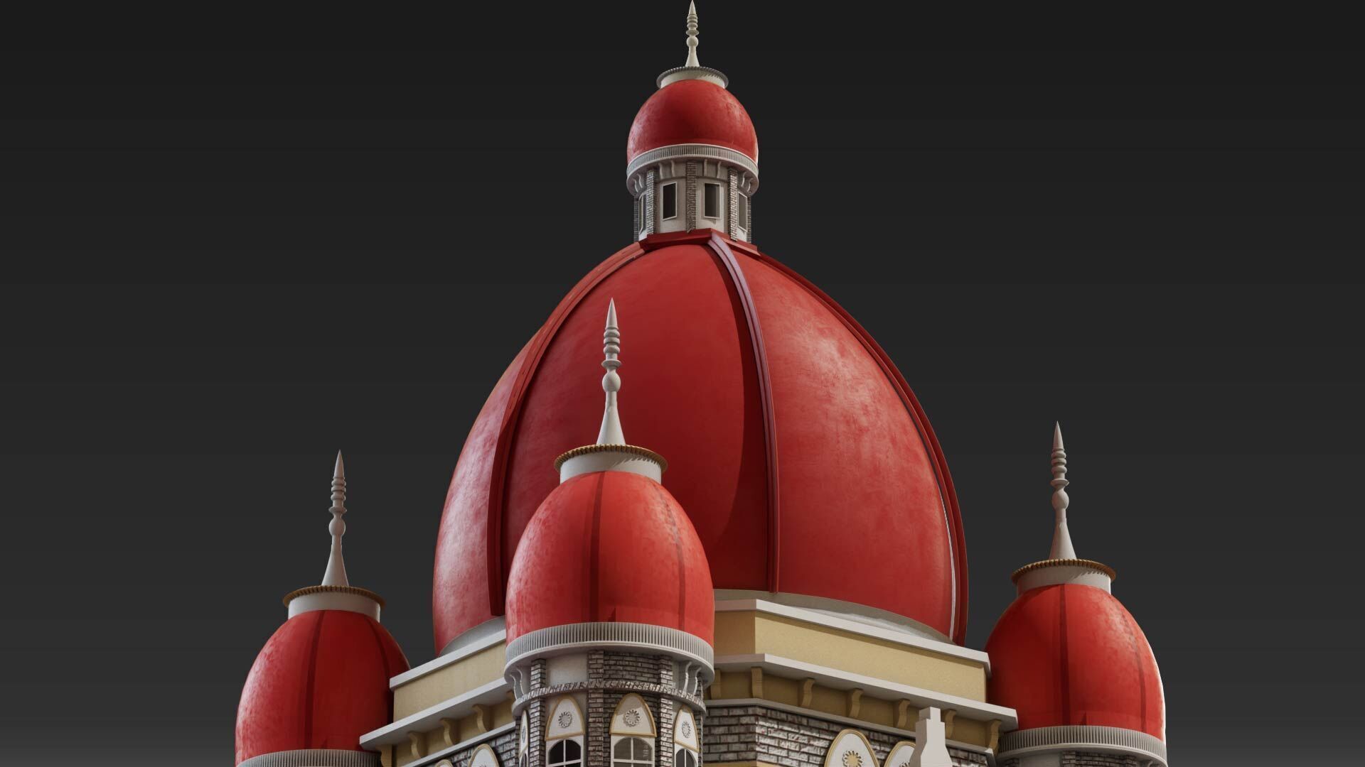 Taj Palace Hotel Mumbai 3D model_1