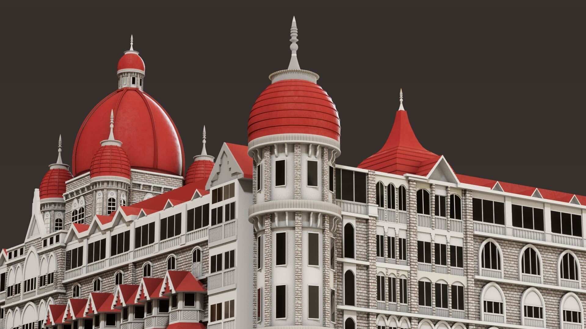 Taj Palace Hotel Mumbai 3D model_5