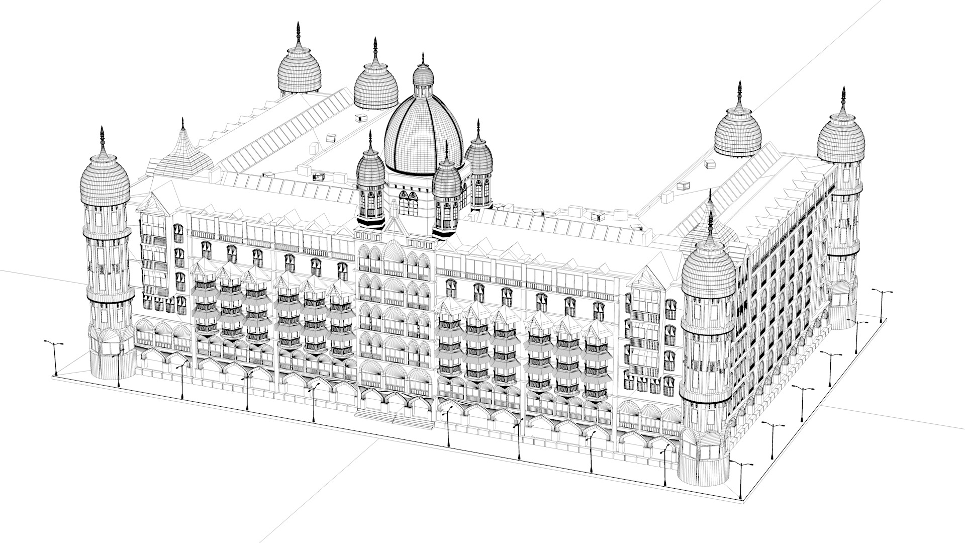 Taj Palace Hotel Mumbai 3D model_15