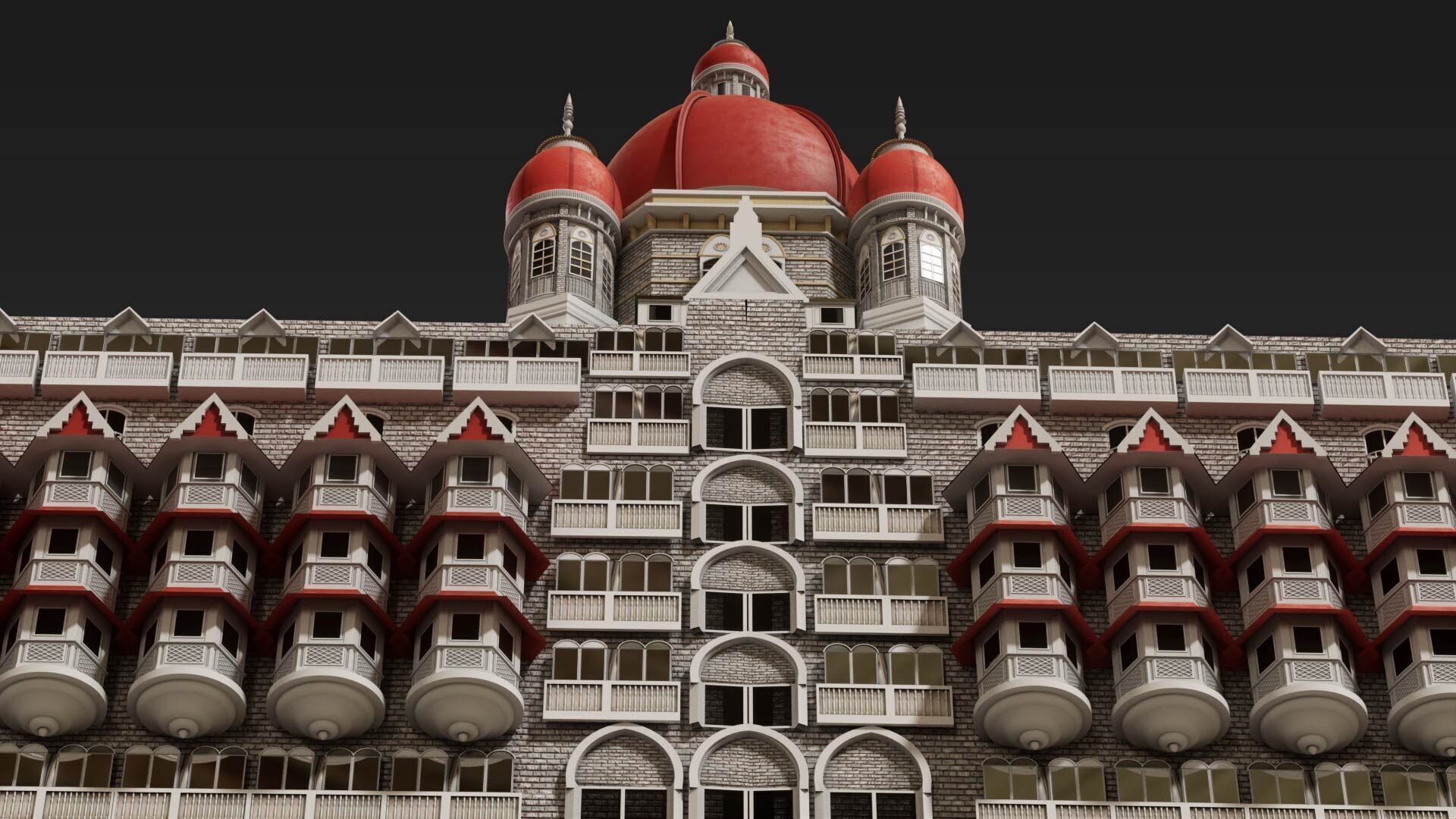 Taj Palace Hotel Mumbai 3D model_4