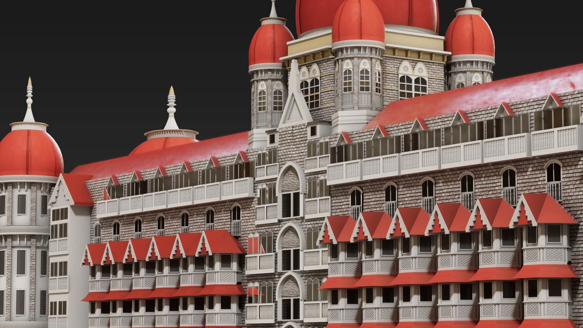Taj Palace Hotel Mumbai 3D model_2