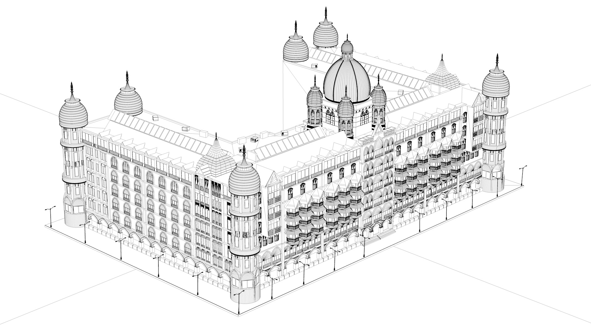 Taj Palace Hotel Mumbai 3D model_13