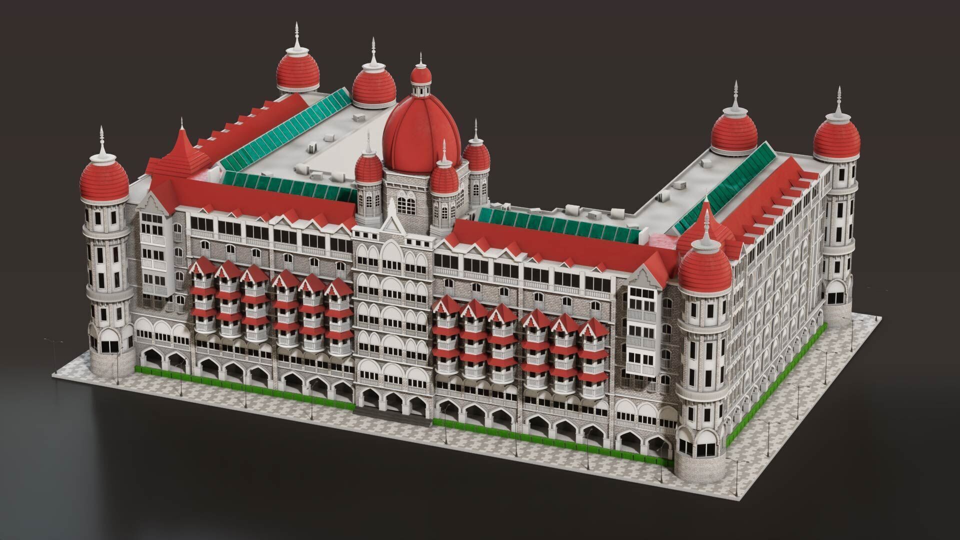 Taj Palace Hotel Mumbai 3D model_7