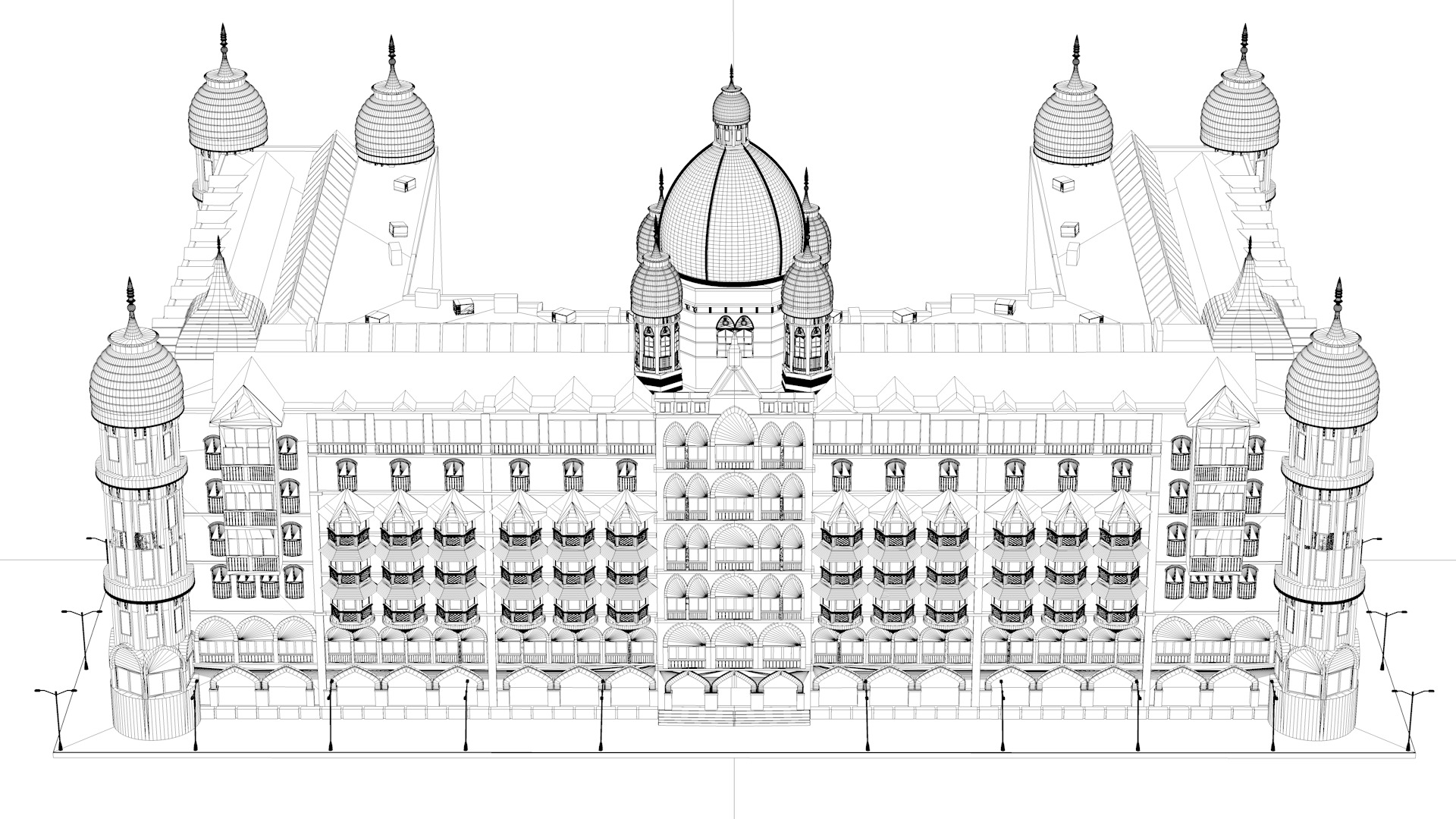 Taj Palace Hotel Mumbai 3D model_14