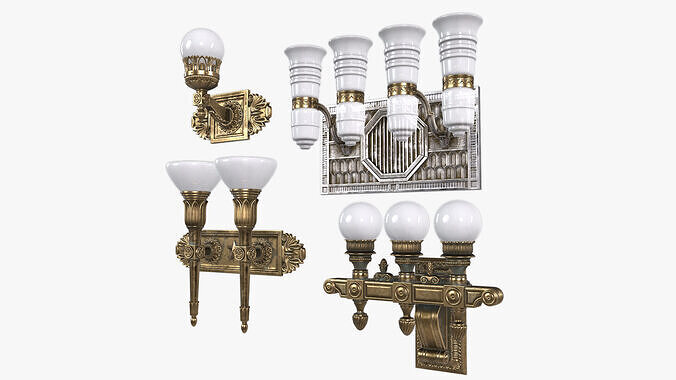 Wall Street Light 3D model
