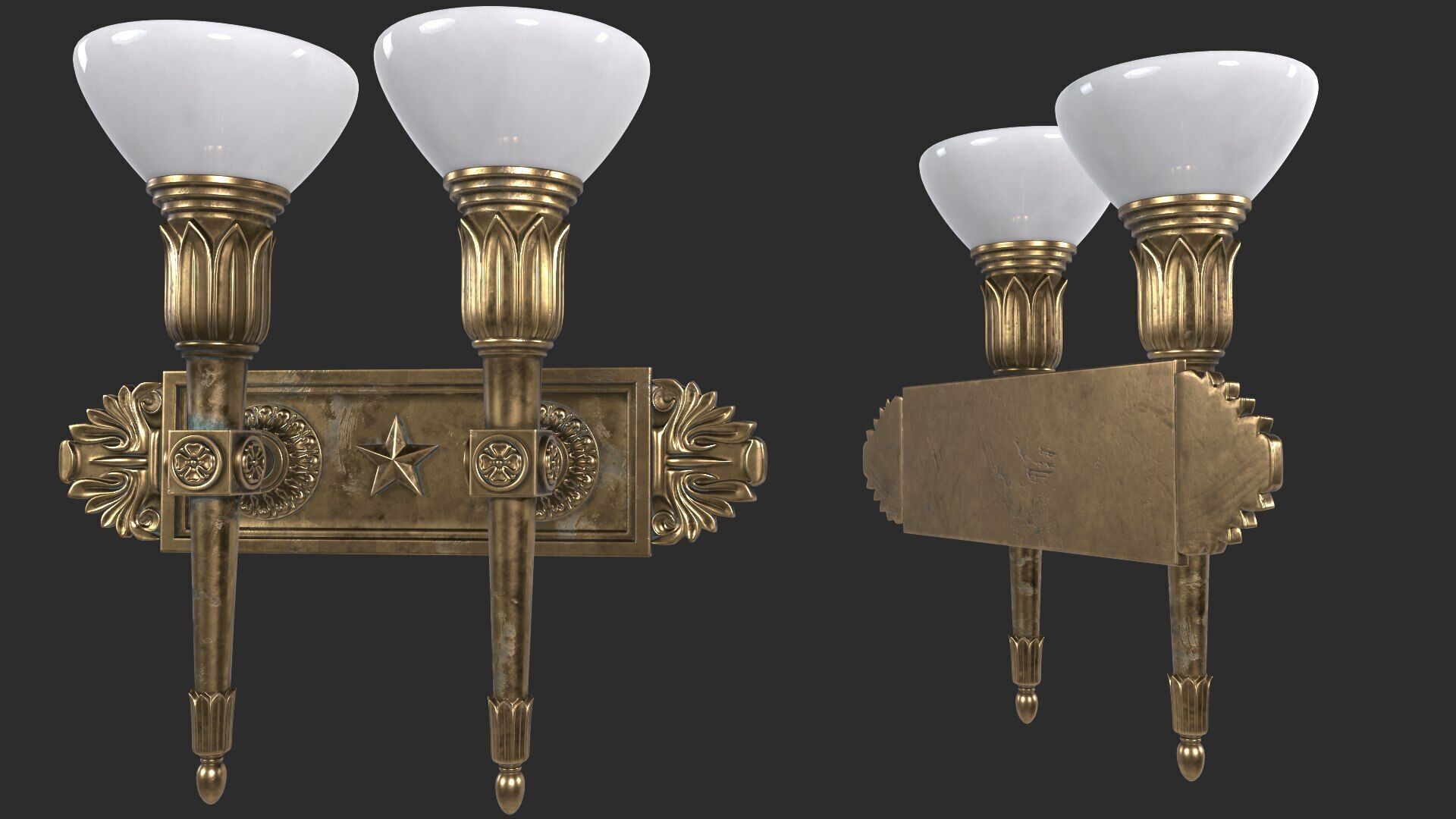 Wall Street Light 3D model_3
