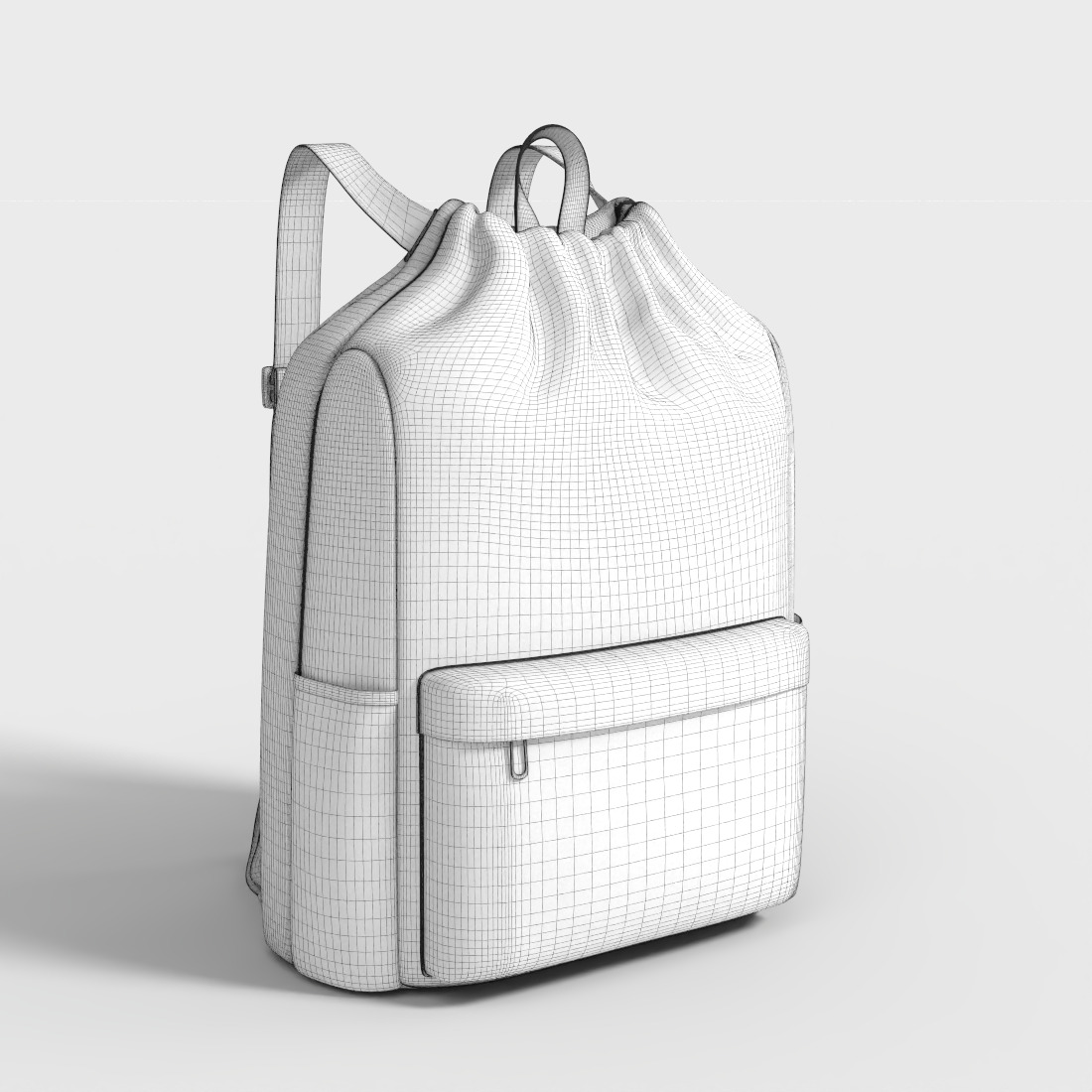 SCHOOL SPORTS BAG Low-poly 3D model_7