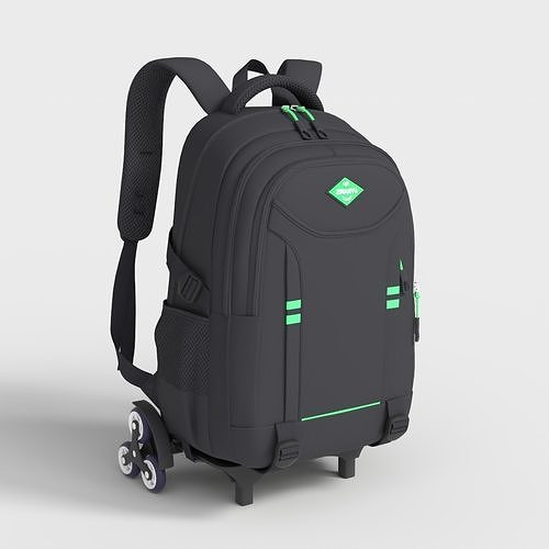TROLLEY BACKPACK Low-poly 3D model