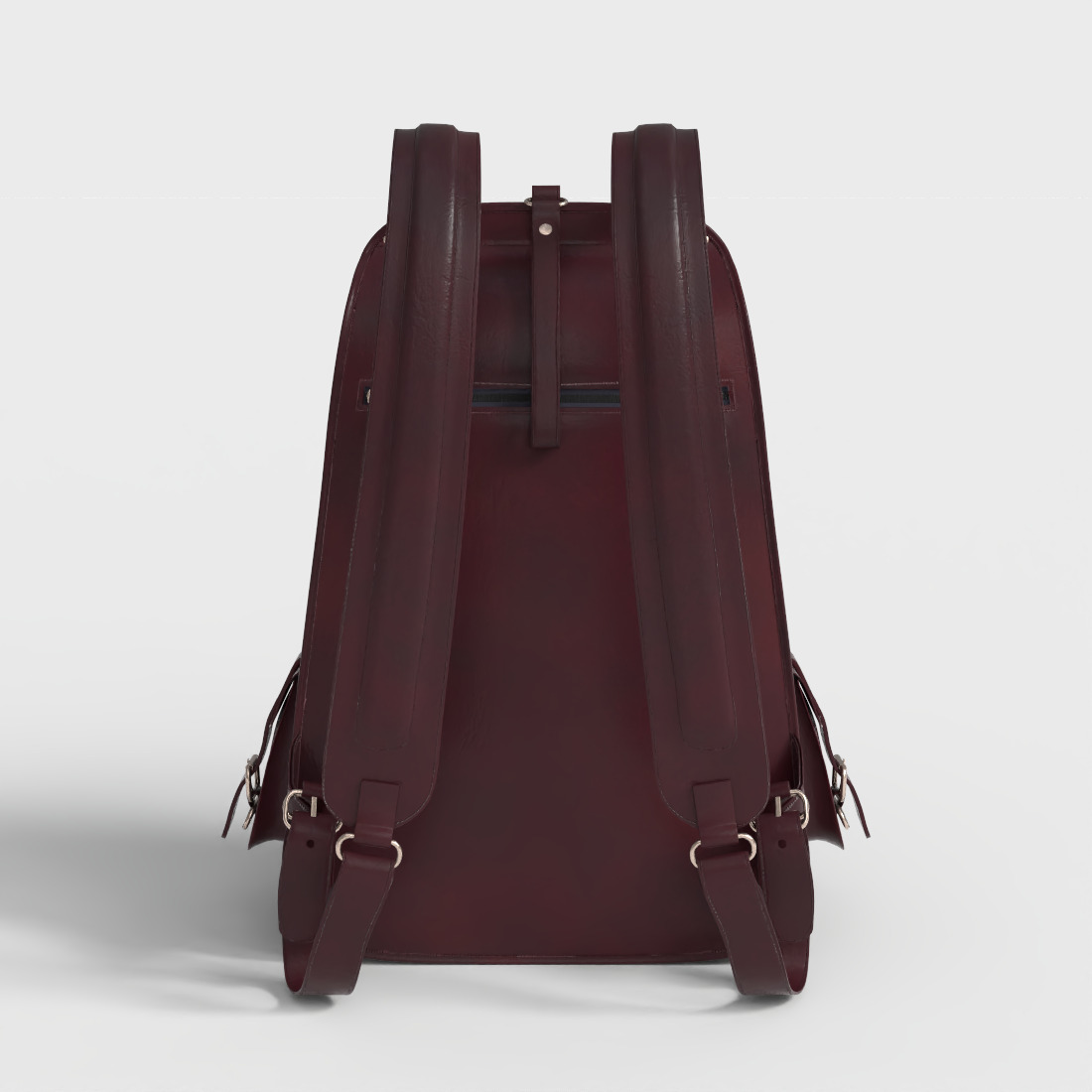 VINTAGE LEATHER LAPTOP BACKPACK Low-poly 3D model_3