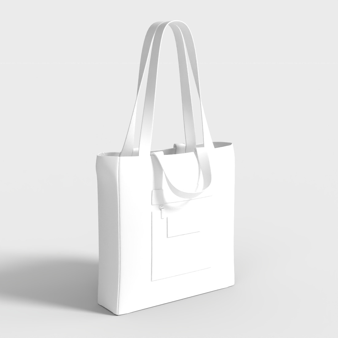 REUSABLE SHOPPING BAG Low-poly 3D model_8