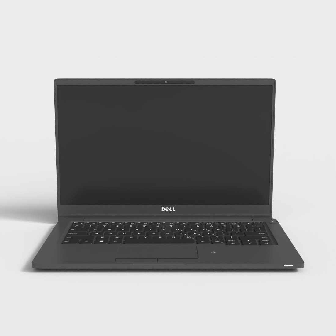 DELL BUSINESS LAPTOP Low-poly 3D model_1