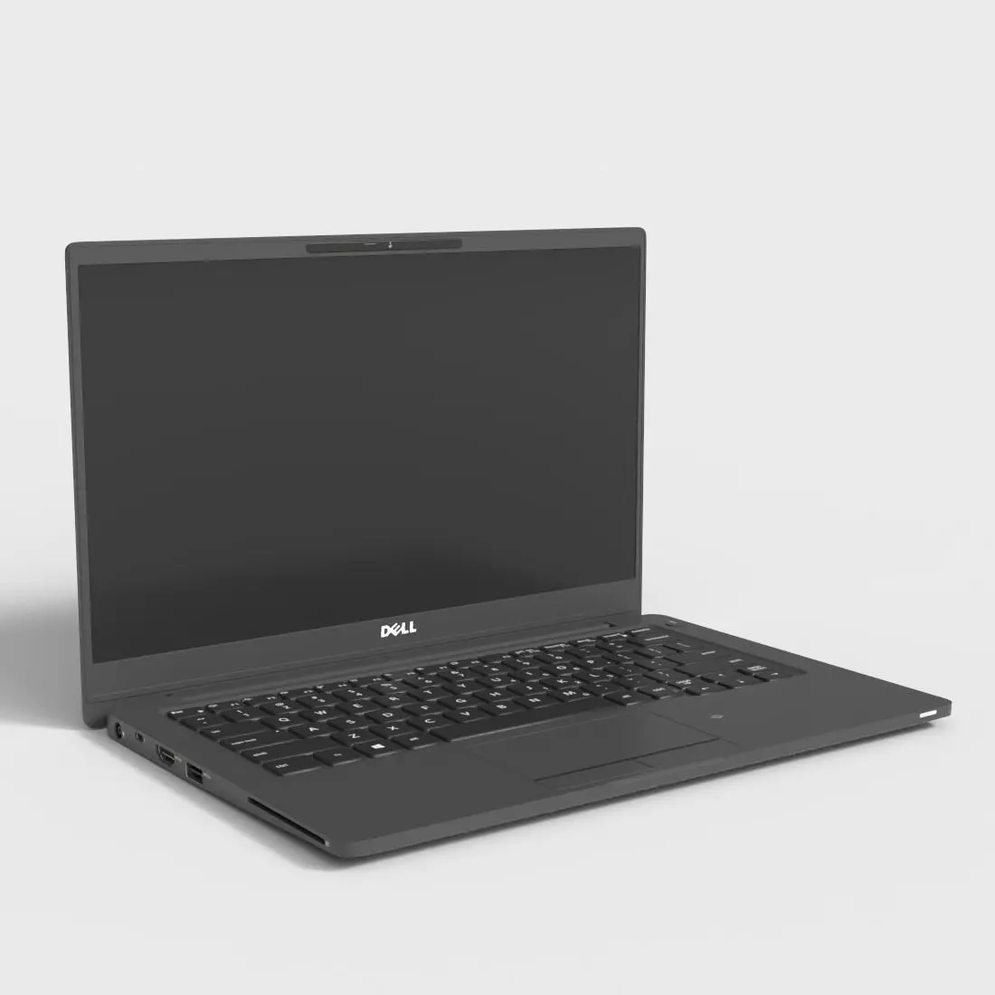DELL BUSINESS LAPTOP Low-poly 3D model_0