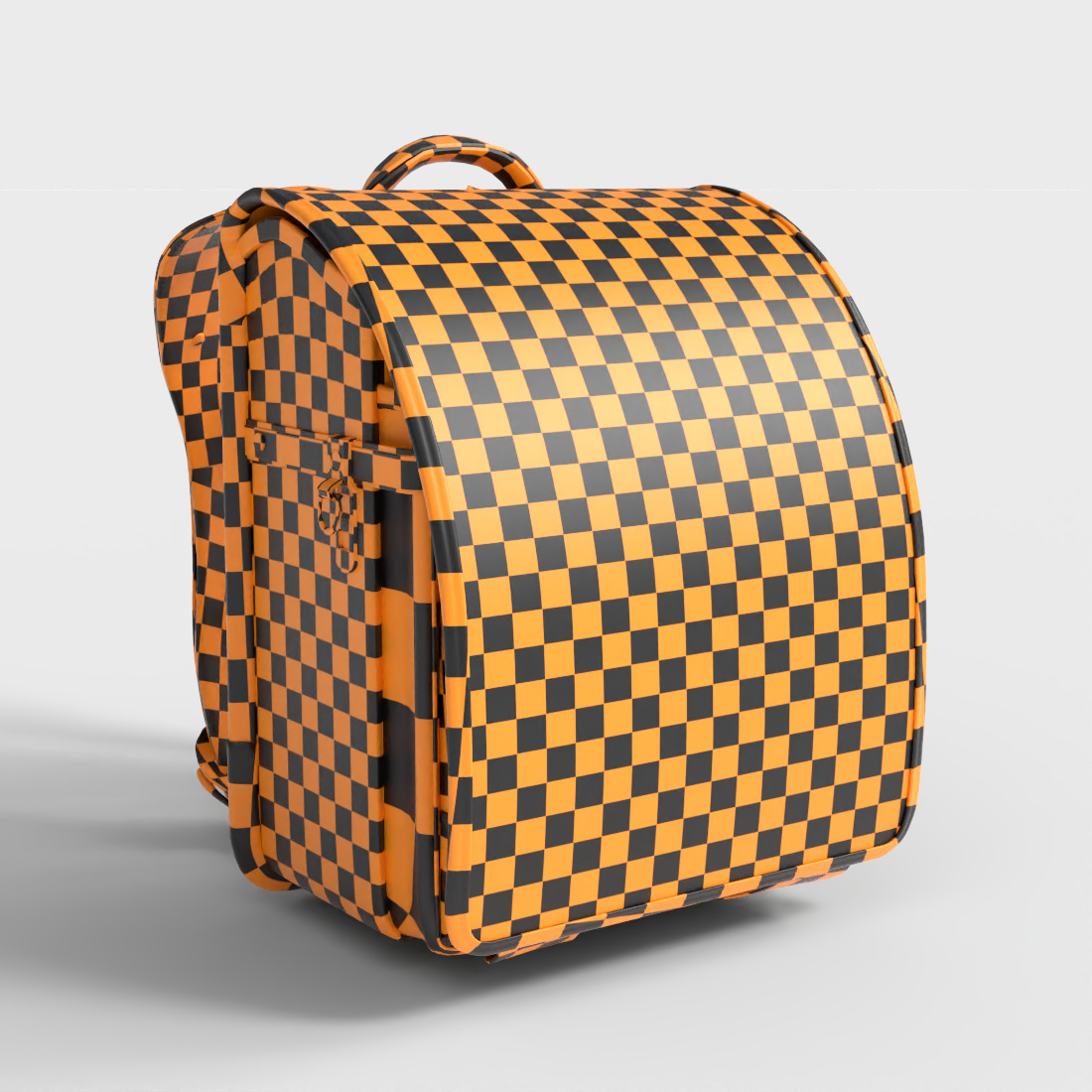 LEATHER BACKPACK Low-poly 3D model_6
