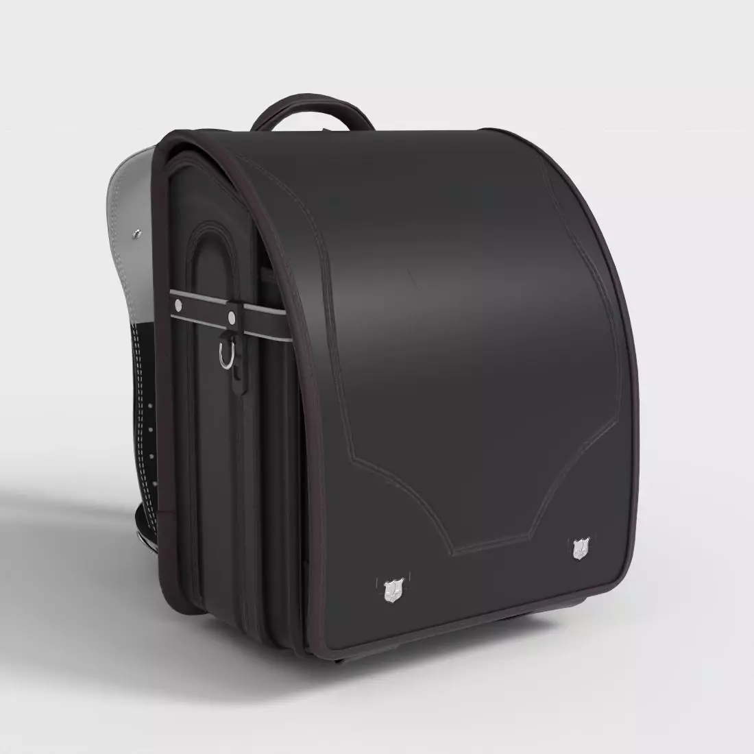 LEATHER BACKPACK Low-poly 3D model_0