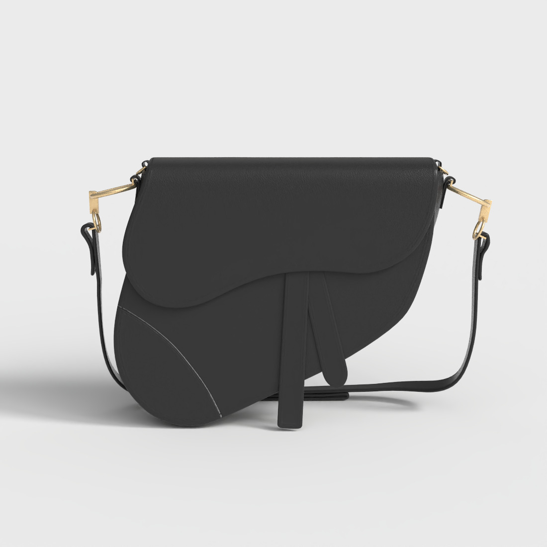 WOMEN SADDLE BAG Low-poly 3D model_1