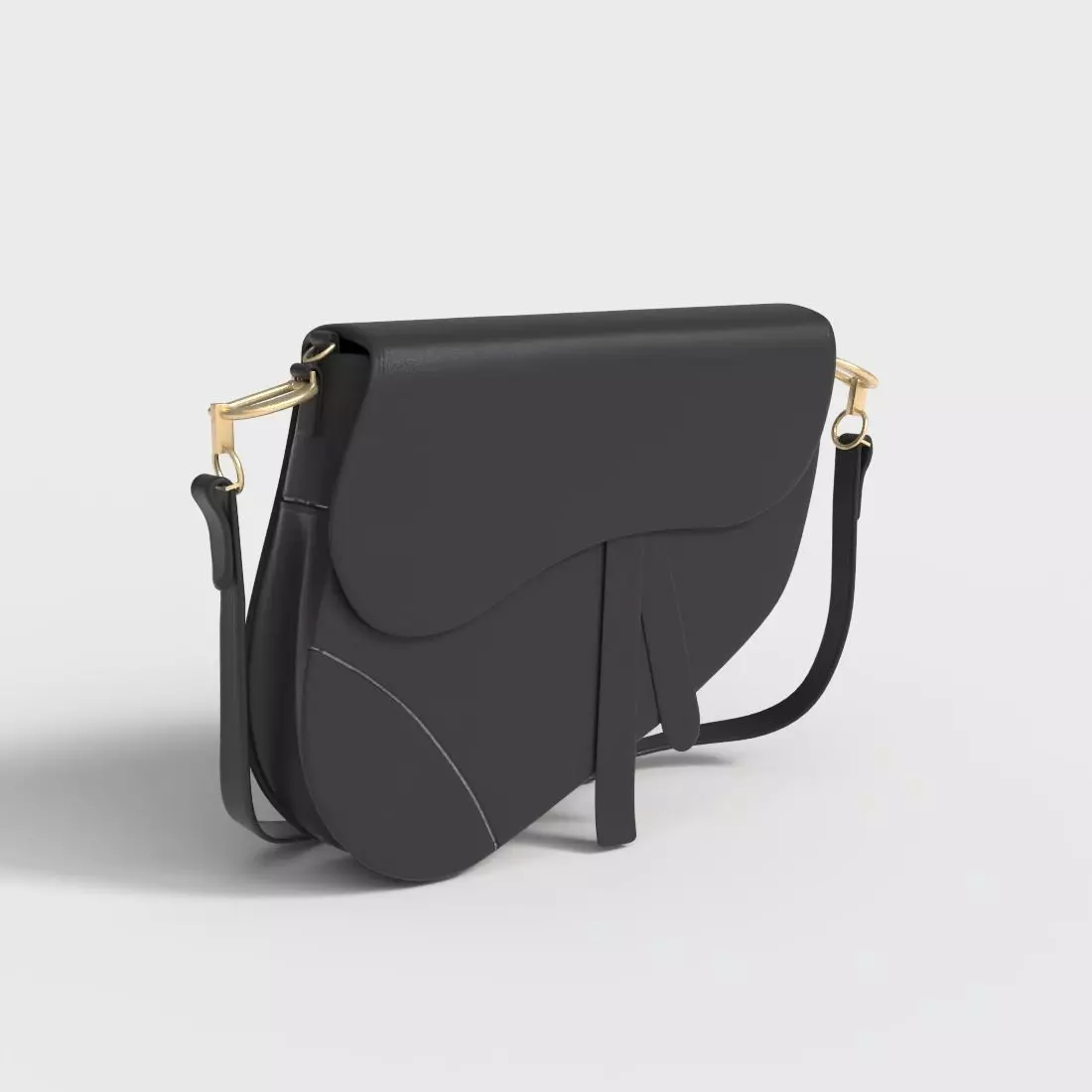 WOMEN SADDLE BAG Low-poly 3D model_0
