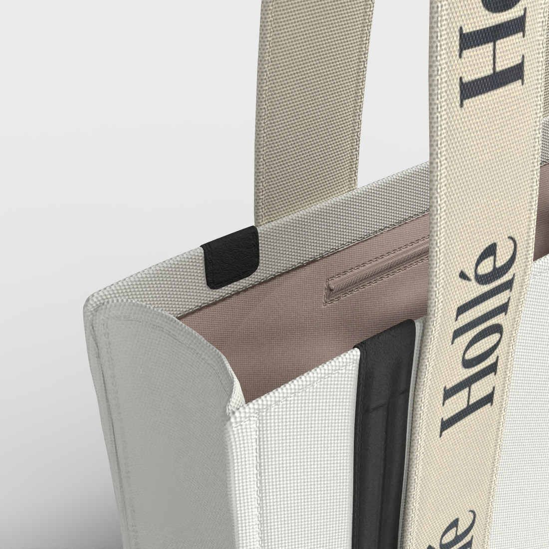 HOLLE TOTE BAG Low-poly 3D model_5