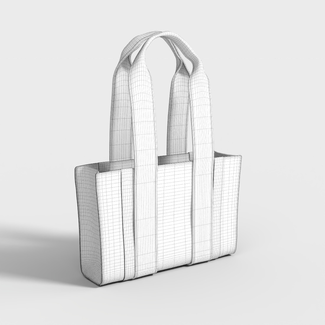 HOLLE TOTE BAG Low-poly 3D model_7