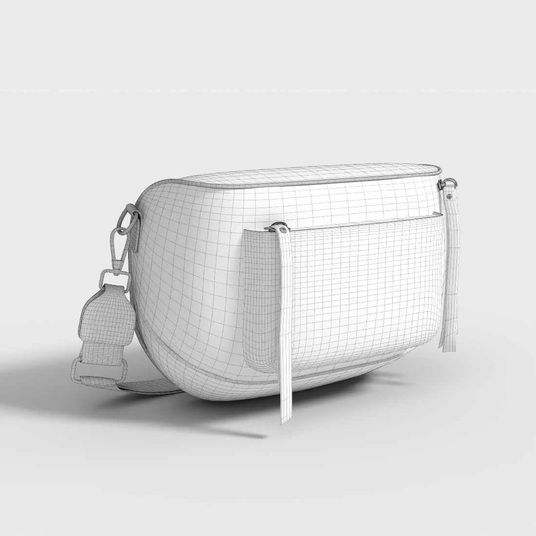 SADDLE BAG Low-poly 3D model_7