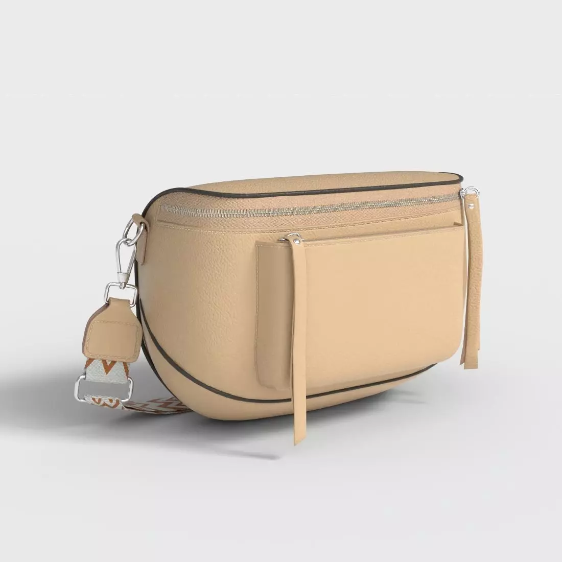 SADDLE BAG Low-poly 3D model_0
