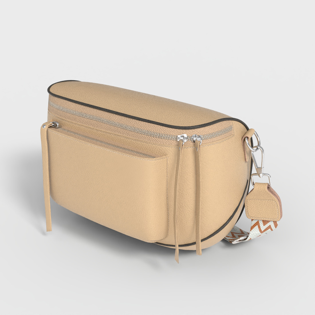 SADDLE BAG Low-poly 3D model_4