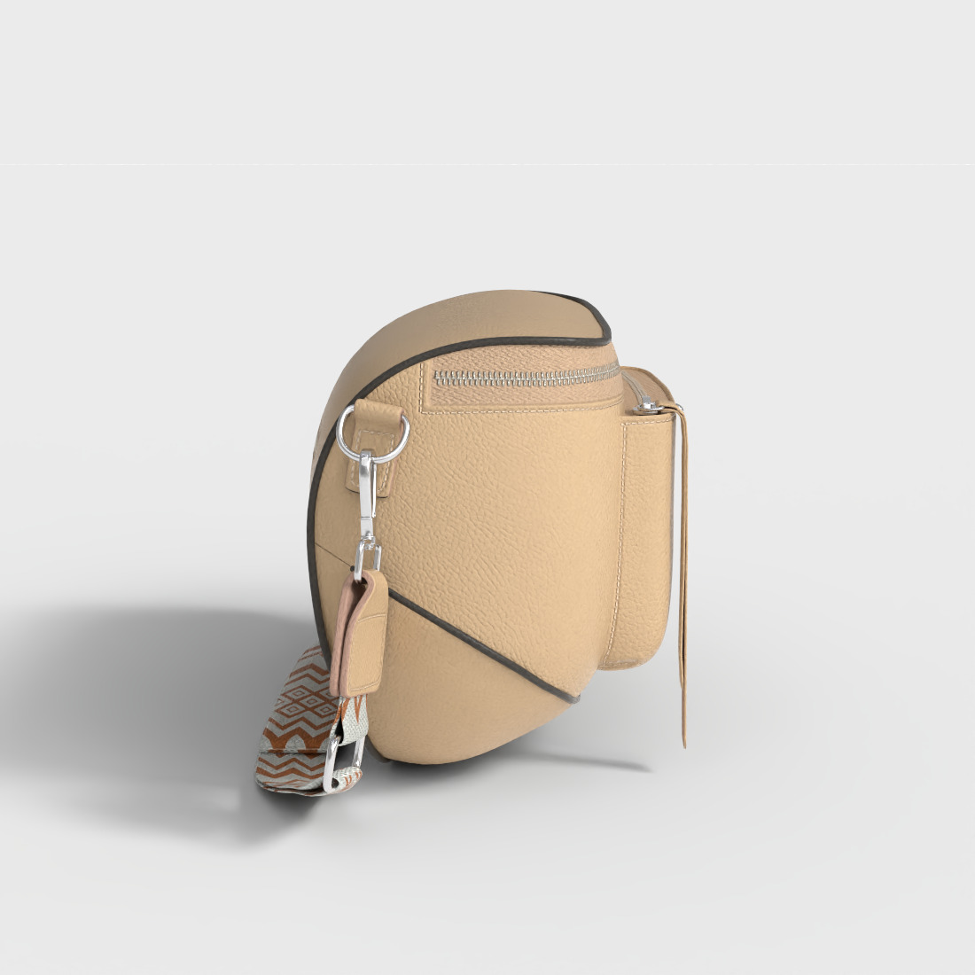 SADDLE BAG Low-poly 3D model_2