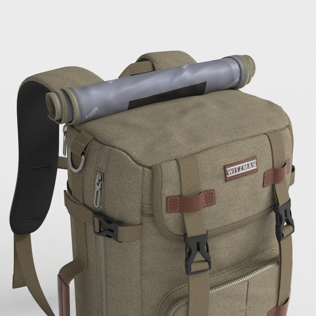 HIKING BACKPACK Low-poly 3D model_5