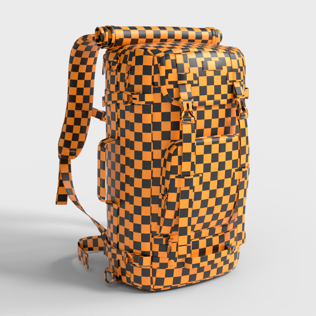 HIKING BACKPACK Low-poly 3D model_7