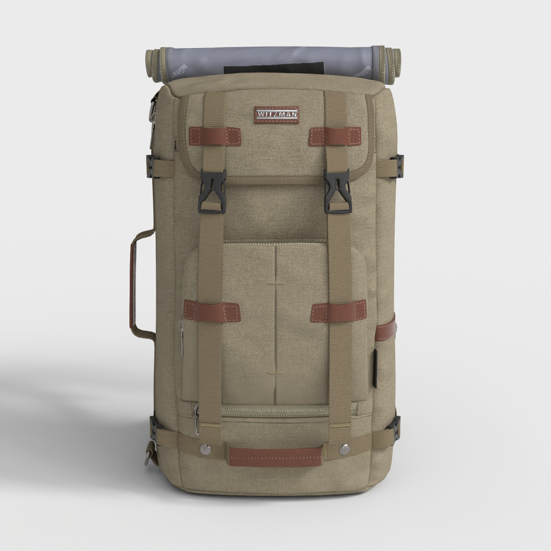 HIKING BACKPACK Low-poly 3D model_1