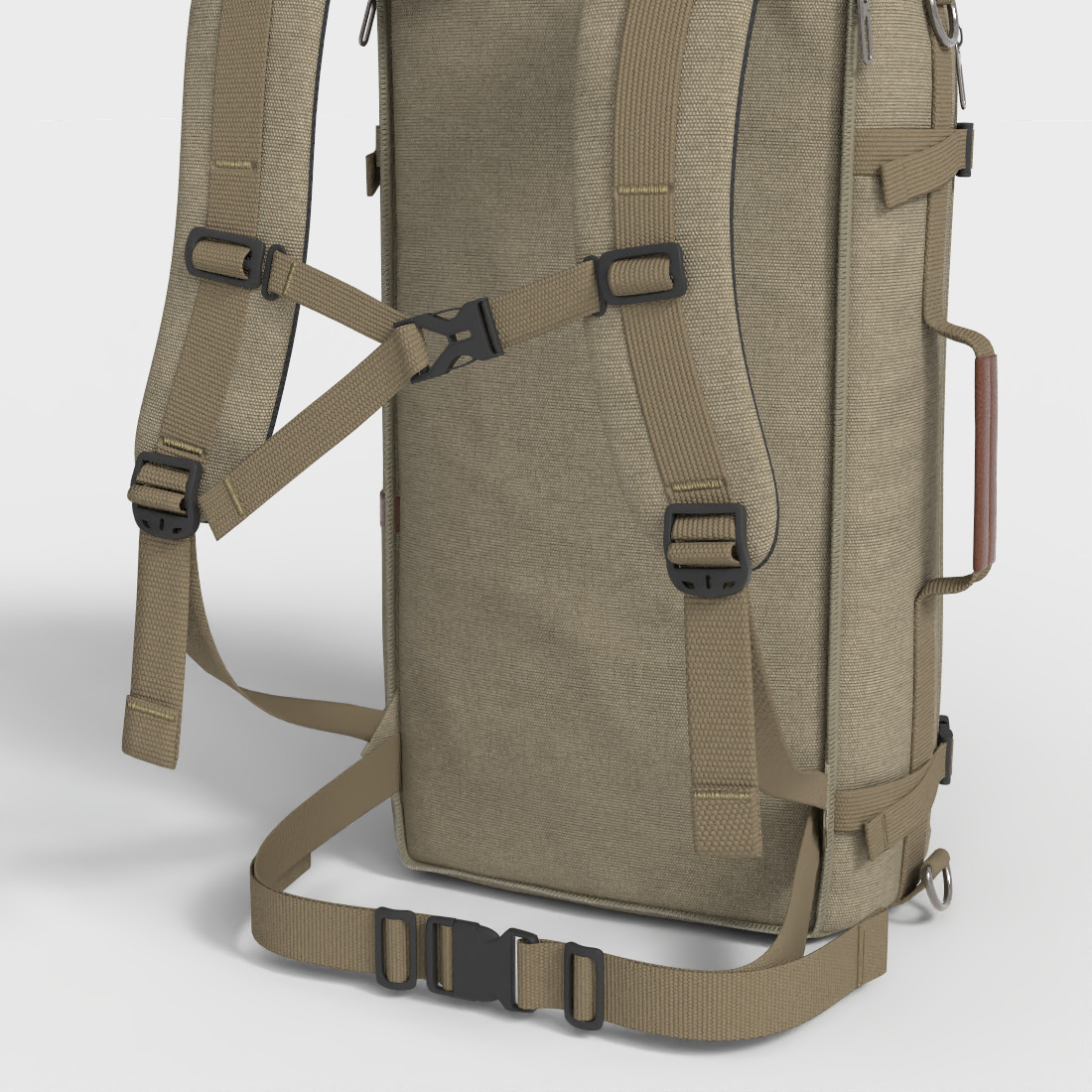 HIKING BACKPACK Low-poly 3D model_6
