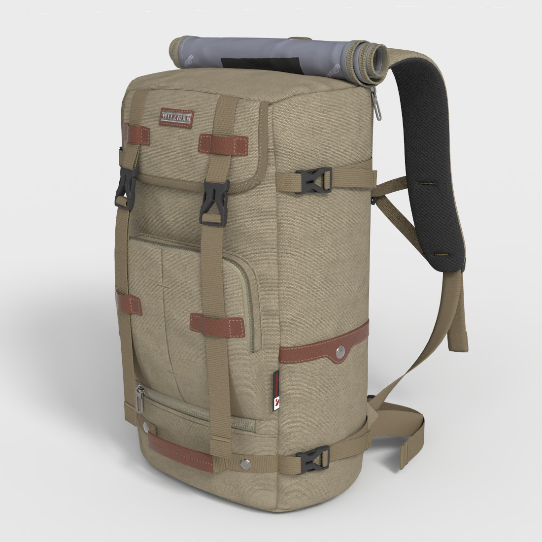 HIKING BACKPACK Low-poly 3D model_4