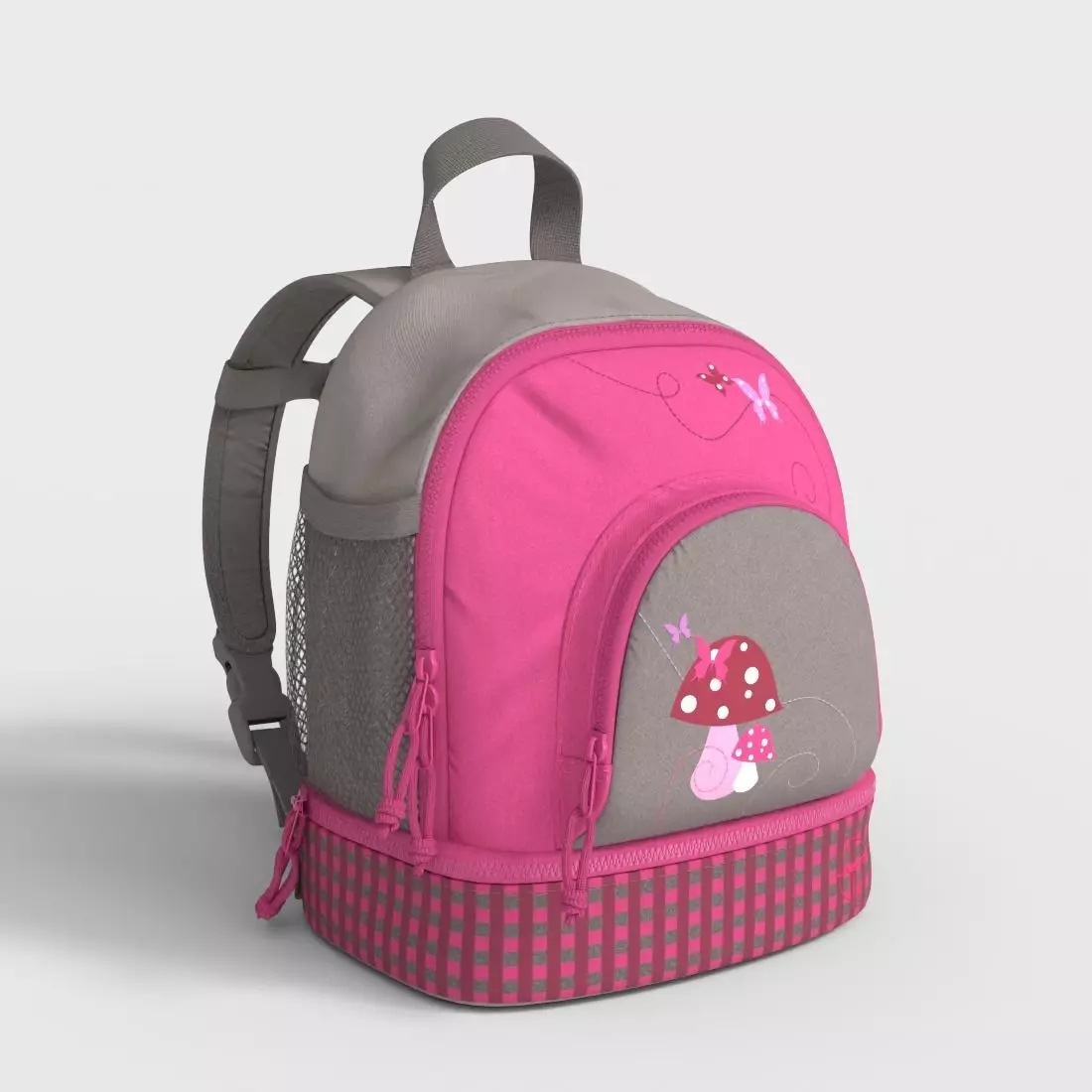 SCHOOL BACKPACK Low-poly 3D model_0