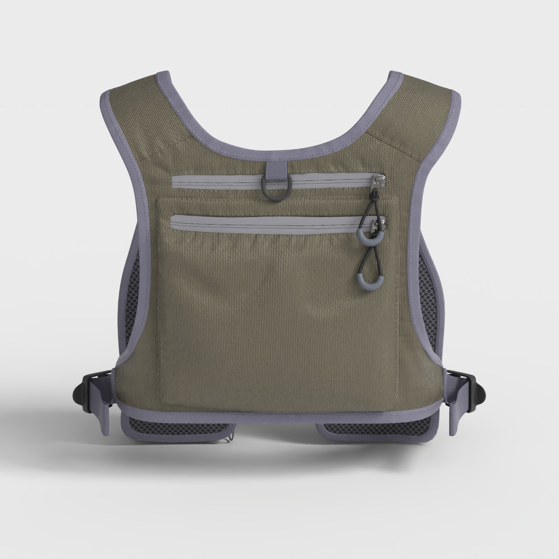 BASSDASH FISHING VEST Low-poly 3D model_3