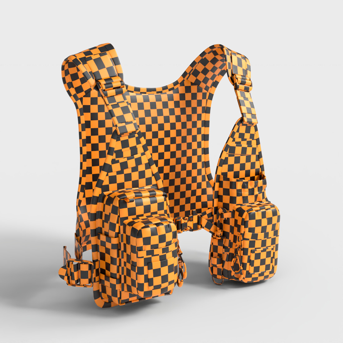 BASSDASH FISHING VEST Low-poly 3D model_7