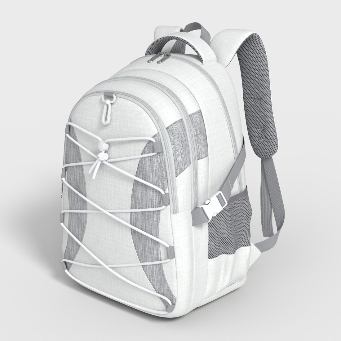 SCHOOL BACKPACK Low-poly 3D model_4