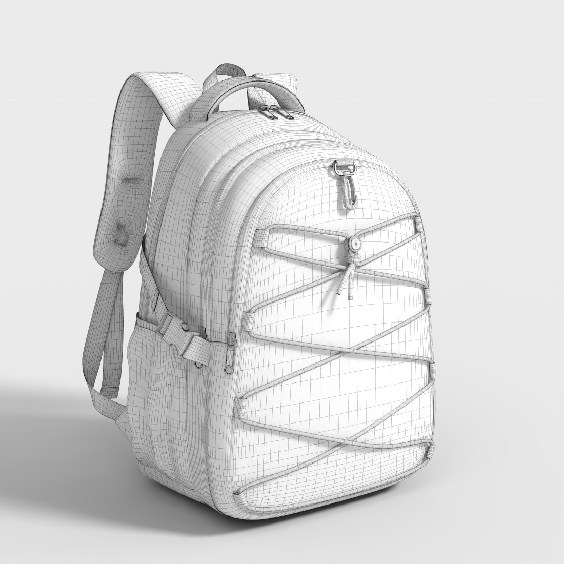 SCHOOL BACKPACK Low-poly 3D model_8